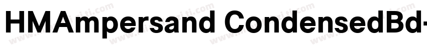 HMAmpersand CondensedBd字体转换